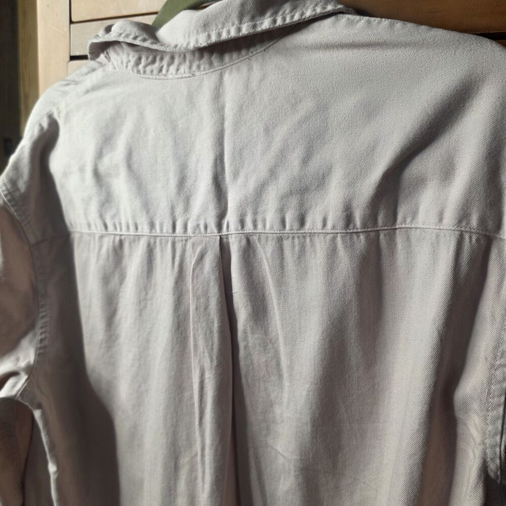 NWT Aerie Button Up Cotton Shirt Size Medium Oversized Pink Preppy Classic - Picture 8 of 9